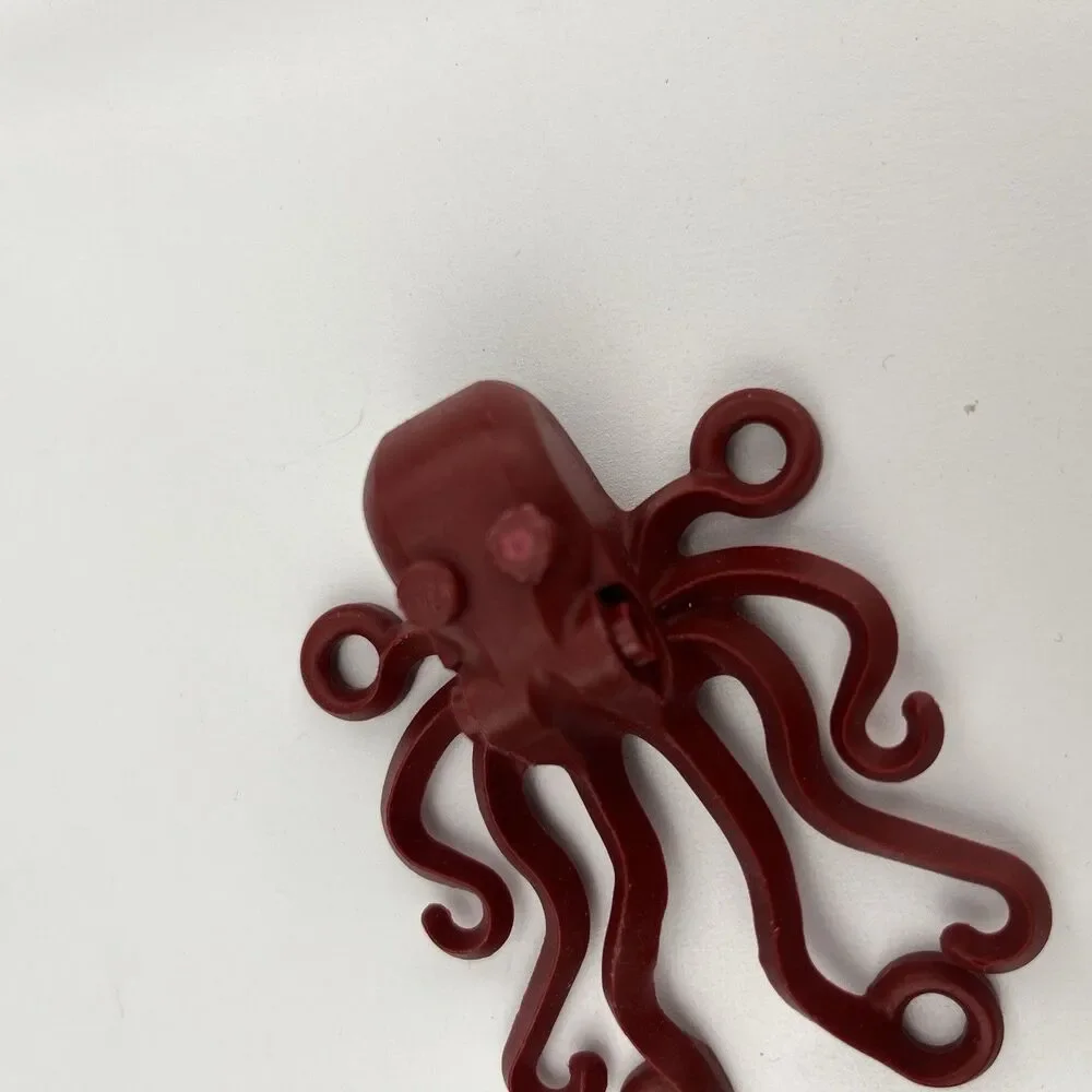 Lego Dark Red Octopus Minfigure 60090 60095 60165 60167 Retired CMF Lot Rare HTF